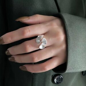 Sterling Silver Water Ripple Ring